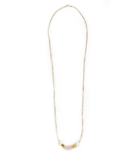 Clay + Glass Long Necklace