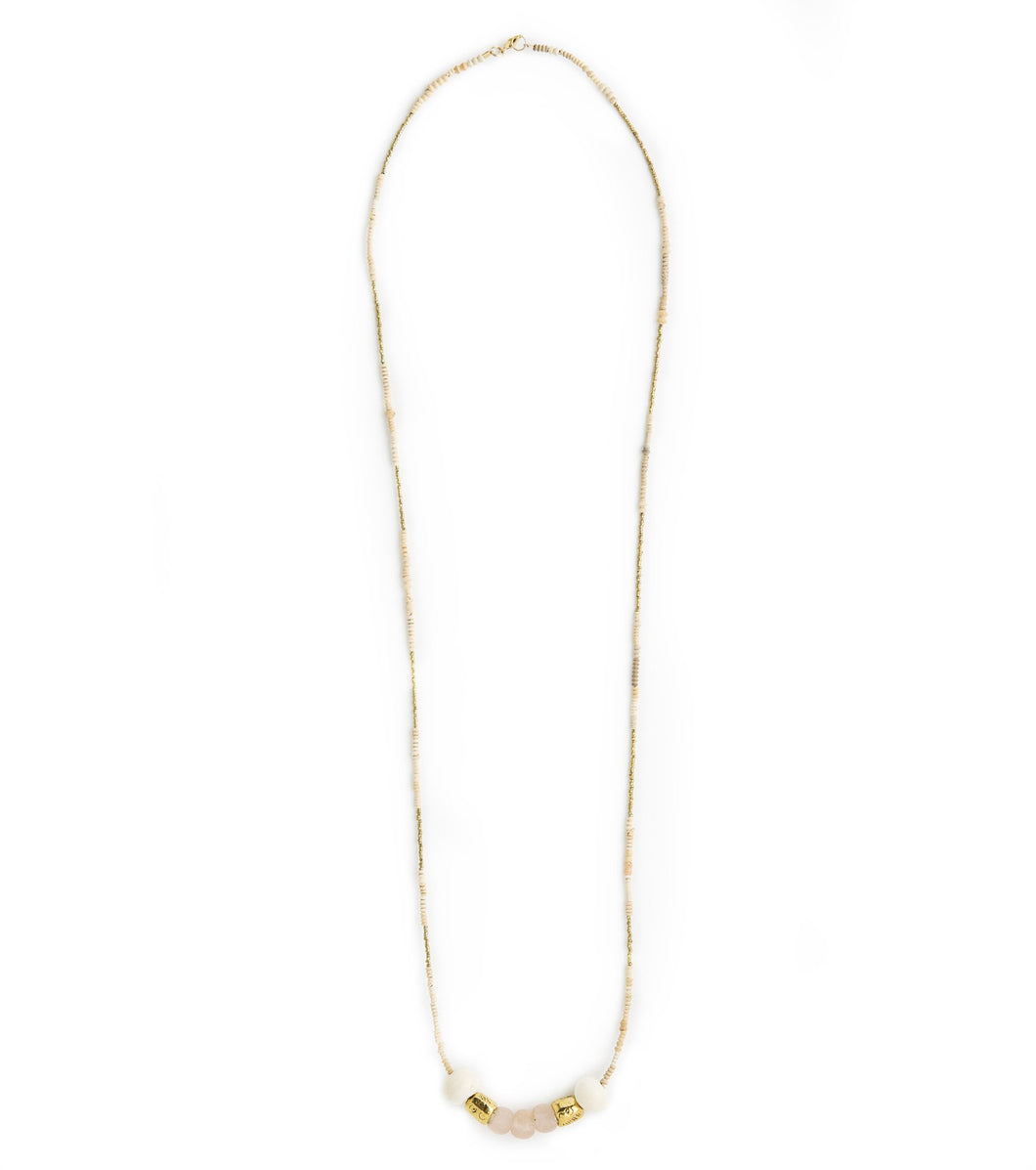 Clay + Glass Long Necklace