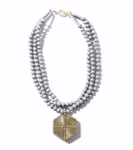 Collar Necklace - Hexagon