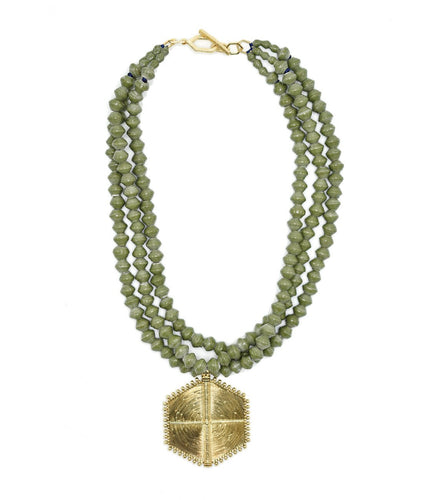 Collar Necklace - Hexagon