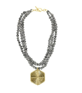 Collar Necklace - Hexagon