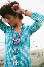 Load image into Gallery viewer, Leather &amp; Paper Necklace