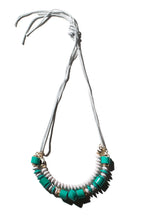 Load image into Gallery viewer, Leather &amp; Paper Necklace