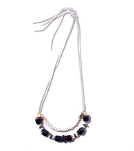Load image into Gallery viewer, Leather &amp; Paper Necklace