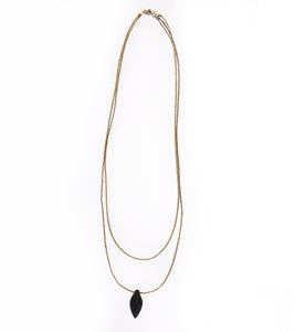 Horn Small Leaf Necklace