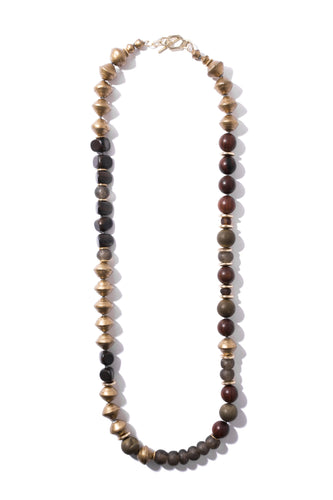Long Glass Metallic Necklace - Exclusive to Neiman Marcus