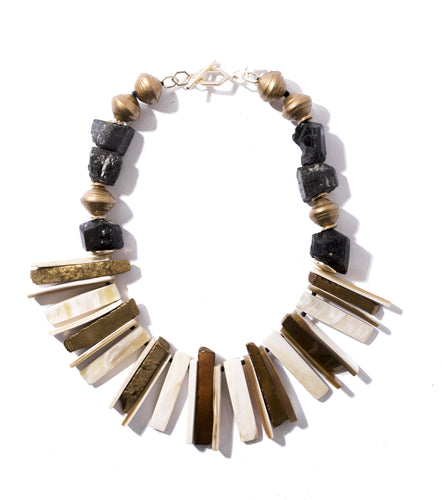 Horn Metallic Paper Necklace - Exclusive to Neiman Marcus
