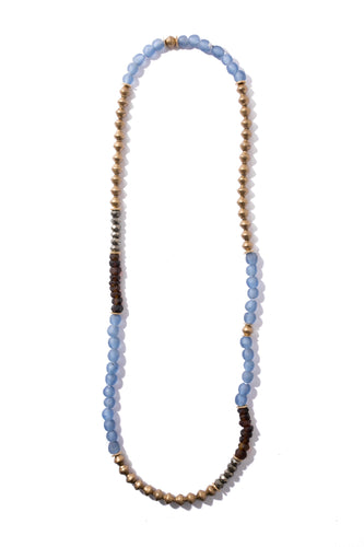 Metallic Paper, Pyrite and Glass Necklace - Exclusive to Neiman Marcus