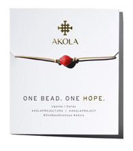 Load image into Gallery viewer, one hope akola one bead bracelet minimal