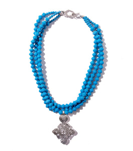 Collar Necklace with Star Pendant