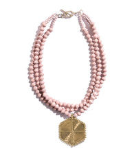 Load image into Gallery viewer, Collar Necklace with Hexagon Pendant