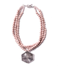 Load image into Gallery viewer, Collar Necklace with Hexagon Pendant