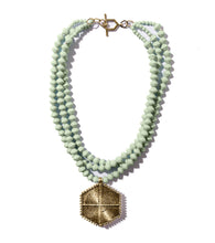 Load image into Gallery viewer, Collar Necklace with Hexagon Pendant