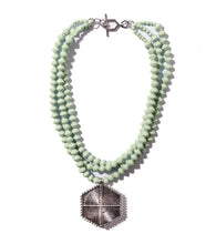 Load image into Gallery viewer, Collar Necklace with Hexagon Pendant