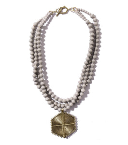 Collar Necklace - Hexagon