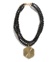 Load image into Gallery viewer, Collar Necklace with Hexagon Pendant