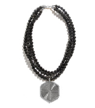 Load image into Gallery viewer, Collar Necklace with Hexagon Pendant