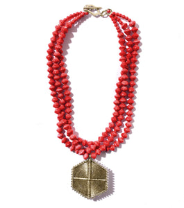 Collar Necklace - Hexagon