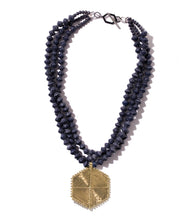 Load image into Gallery viewer, Collar Necklace with Hexagon Pendant