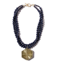 Load image into Gallery viewer, Collar Necklace with Hexagon Pendant