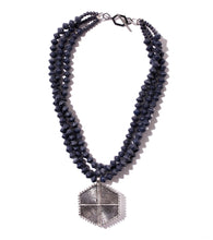 Load image into Gallery viewer, Collar Necklace with Hexagon Pendant