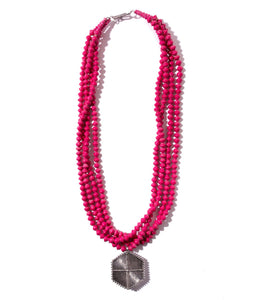 Demi Necklace with Hexagon Pendant
