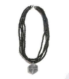 Demi Necklace with Hexagon Pendant