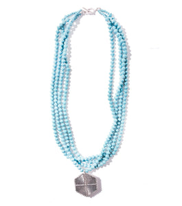 Demi Necklace with Hexagon Pendant