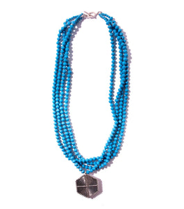 Demi Necklace with Hexagon Pendant