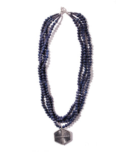 Demi Necklace with Hexagon Pendant