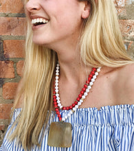 Load image into Gallery viewer, Two-Strand Horn Necklace
