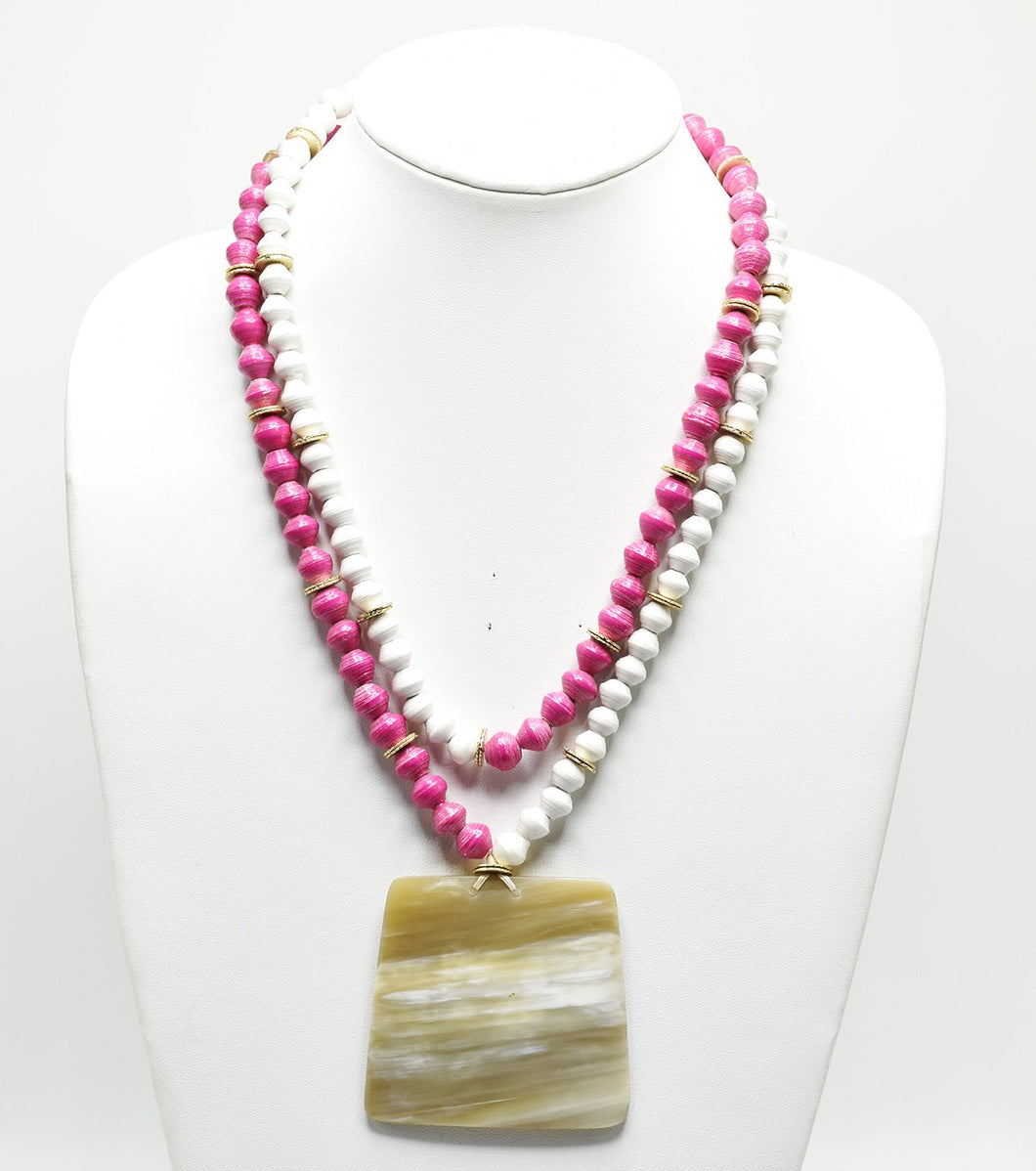 Two-Strand Horn Necklace