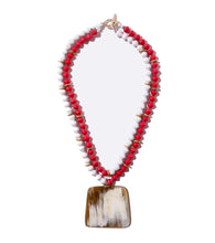 Load image into Gallery viewer, Two-Strand Horn Necklace