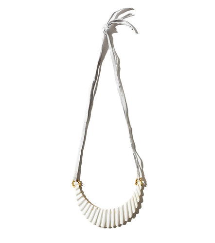 Horn Shell Bib - White