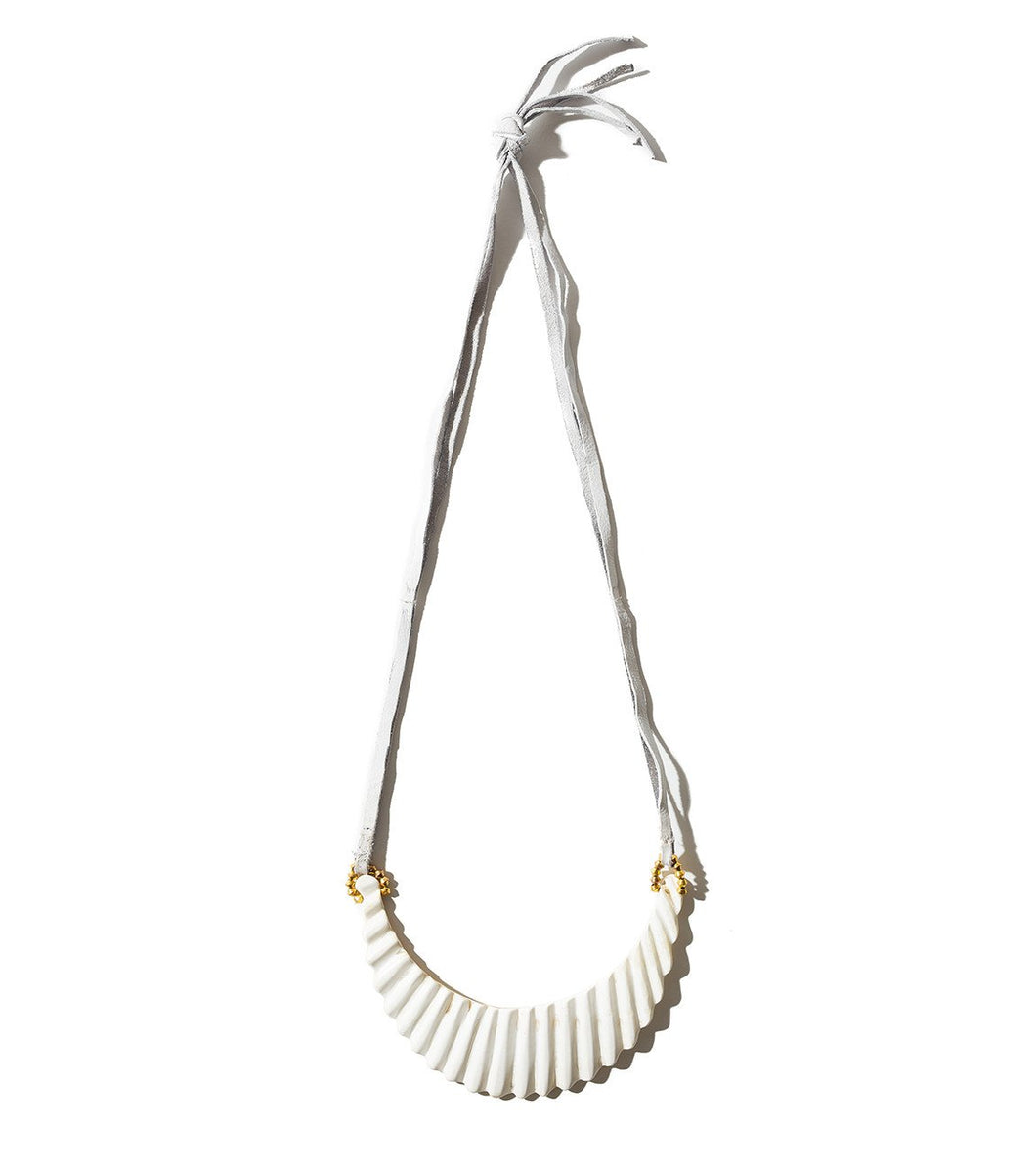 Horn Shell Bib - White