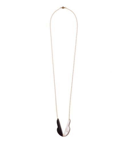 Long Mixed Horn Necklace